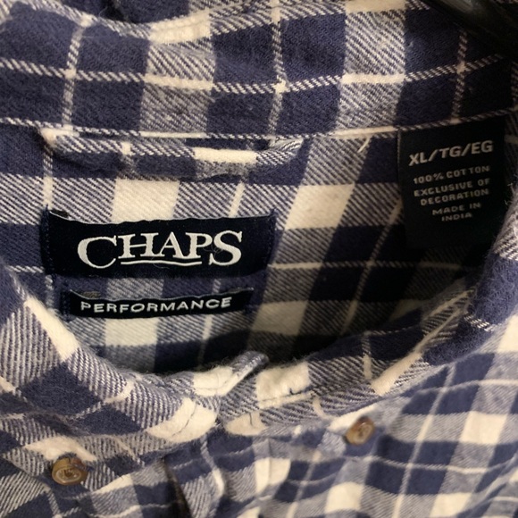 Chaps Plaid Flannel Shirt - Picture 3 of 4